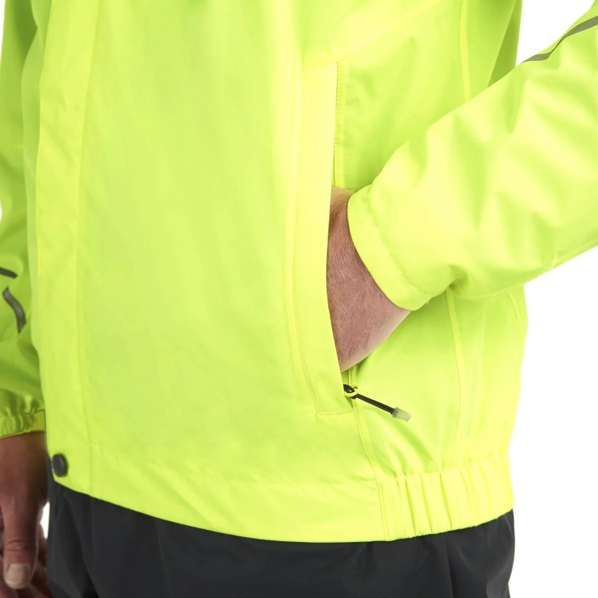 Madison Protec 2-Layer Hi-Vis Yellow Waterproof Jacket - Image 3